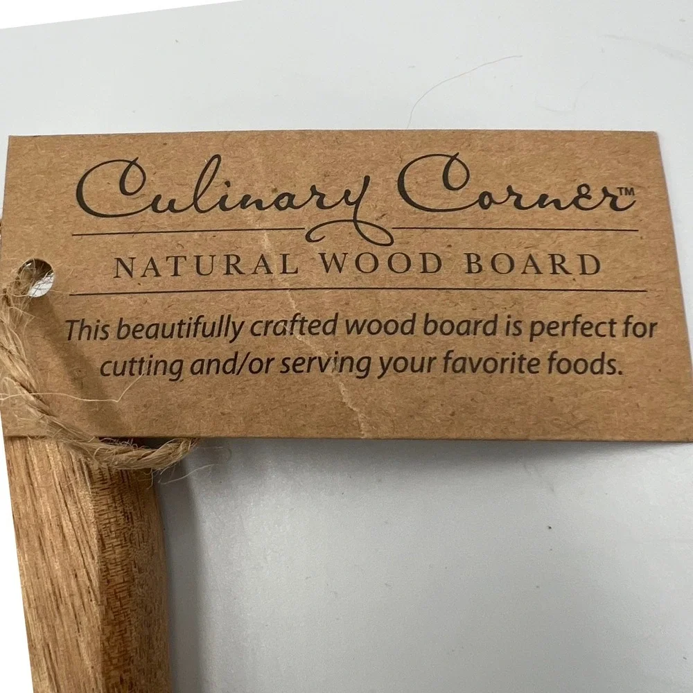 Culinary Corner Wood Charcuterie Board Brown Paddle 80264 Brand New